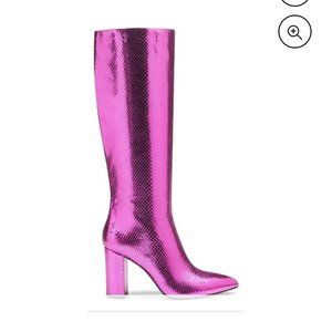 Fuchsia Metallic Tall Boots